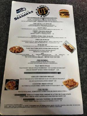 U P Station Bar & Grill menu 3